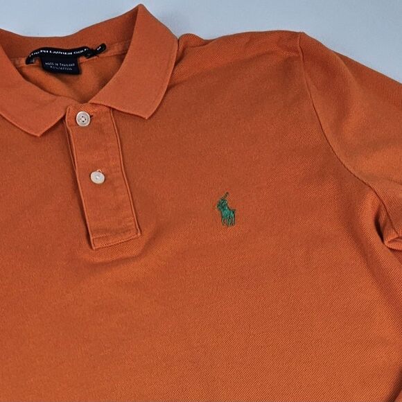 Ralph Lauren Other - Ralph Lauren Golf Mens M Orange Long Sleeve Polo Shirt Old Marsh Golf Club Logo
